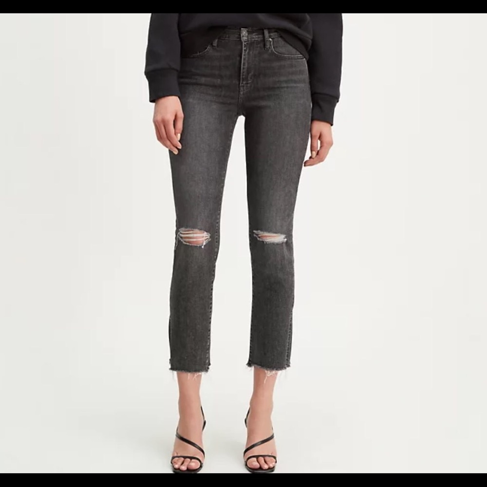 levi’s 724 high rise straight crop jean